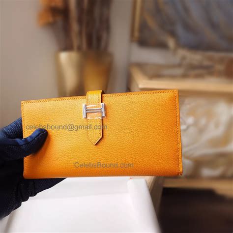 hermes goatskin|Bearn wallet .